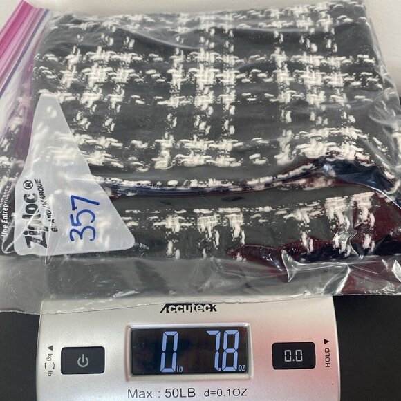 Ann Taylor Factory Women's Tweed Black White Pencil Skirt Size 4 Preppy - Picture 8 of 8